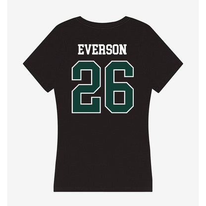 Michigan State - NCAA Baseball : Andrew Everson - Women's V-Neck T-Shirt-1