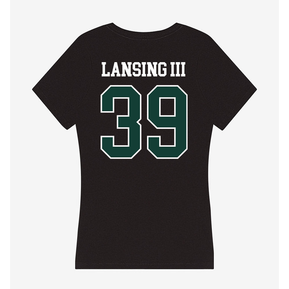 Michigan State - NCAA Football : Jack Lansing III - Women's V-Neck T-Shirt-1