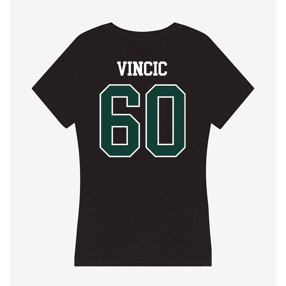 Michigan State - NCAA Football : Luka Vincic - Women's V-Neck T-Shirt-1
