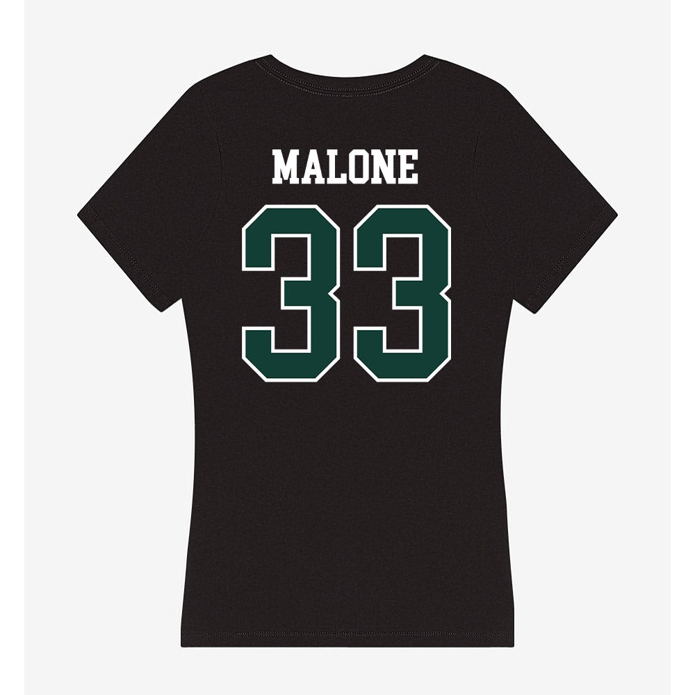 Michigan State - NCAA Football : DiMari Malone - Women's V-Neck T-Shirt-1