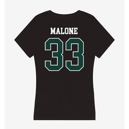 Michigan State - NCAA Football : DiMari Malone - Women's V-Neck T-Shirt-1
