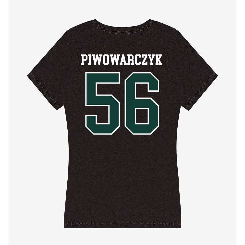 Michigan State - NCAA Football : Chris Piwowarczyk - Women's V-Neck T-Shirt-1