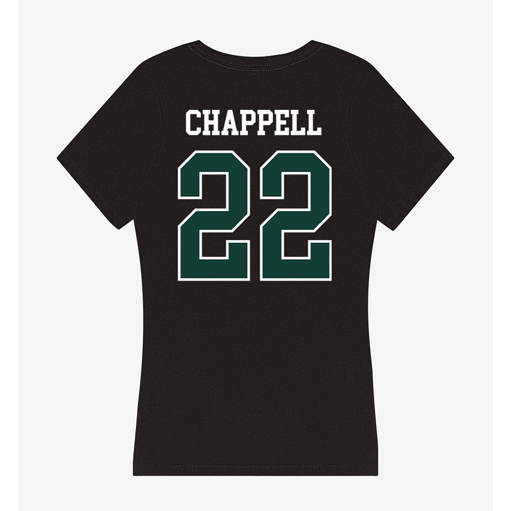 Michigan State - NCAA Football : Tyran Chappell - Women's V-Neck T-Shirt-1