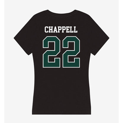 Michigan State - NCAA Football : Tyran Chappell - Women's V-Neck T-Shirt-1