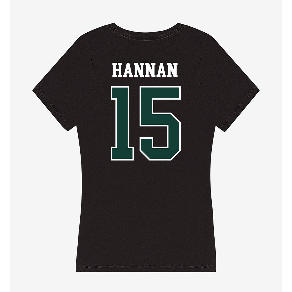 Michigan State - NCAA Football : Leo Hannan - Women's V-Neck T-Shirt-1