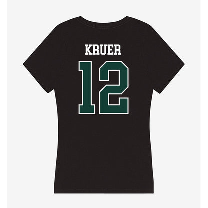Michigan State - NCAA Women's Soccer : Mackenzie Kruer - Women's V-Neck T-Shirt-1