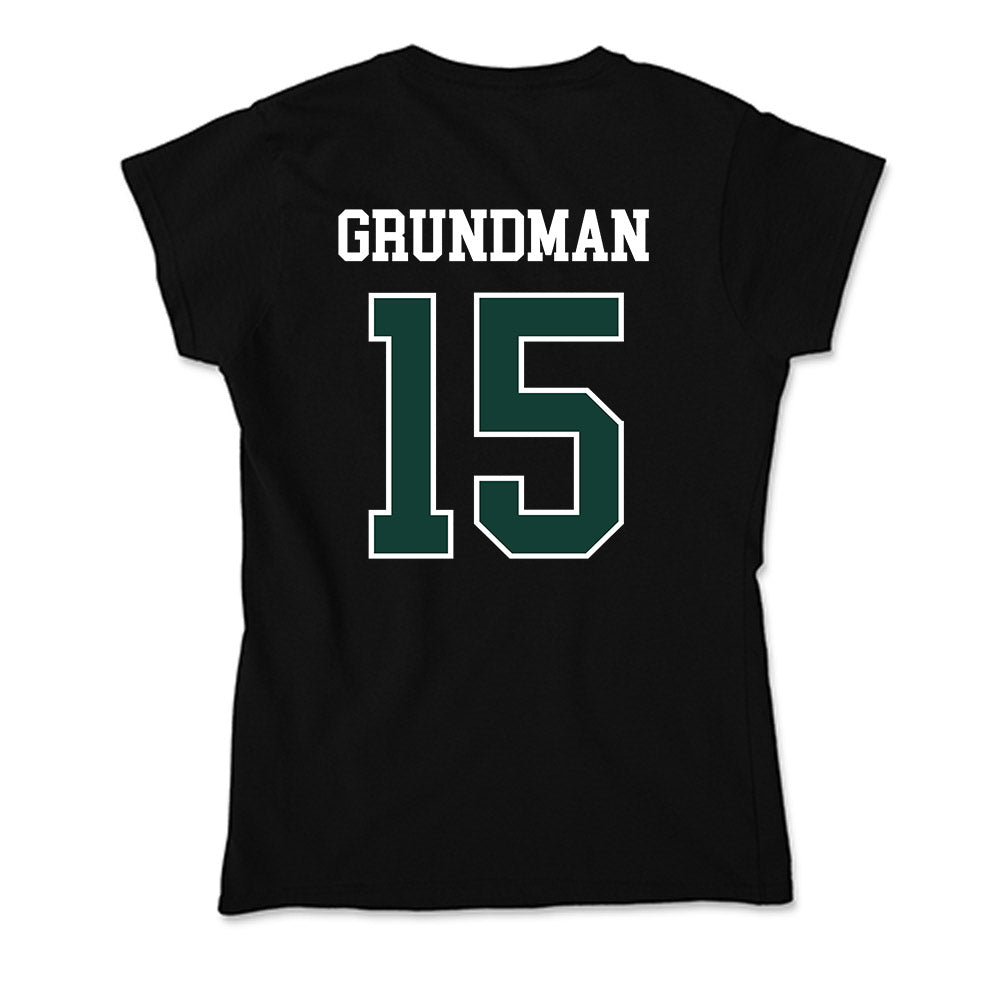 Michigan State - NCAA Baseball : Gannon Grundman - Soft Style Women’s T-Shirt-1