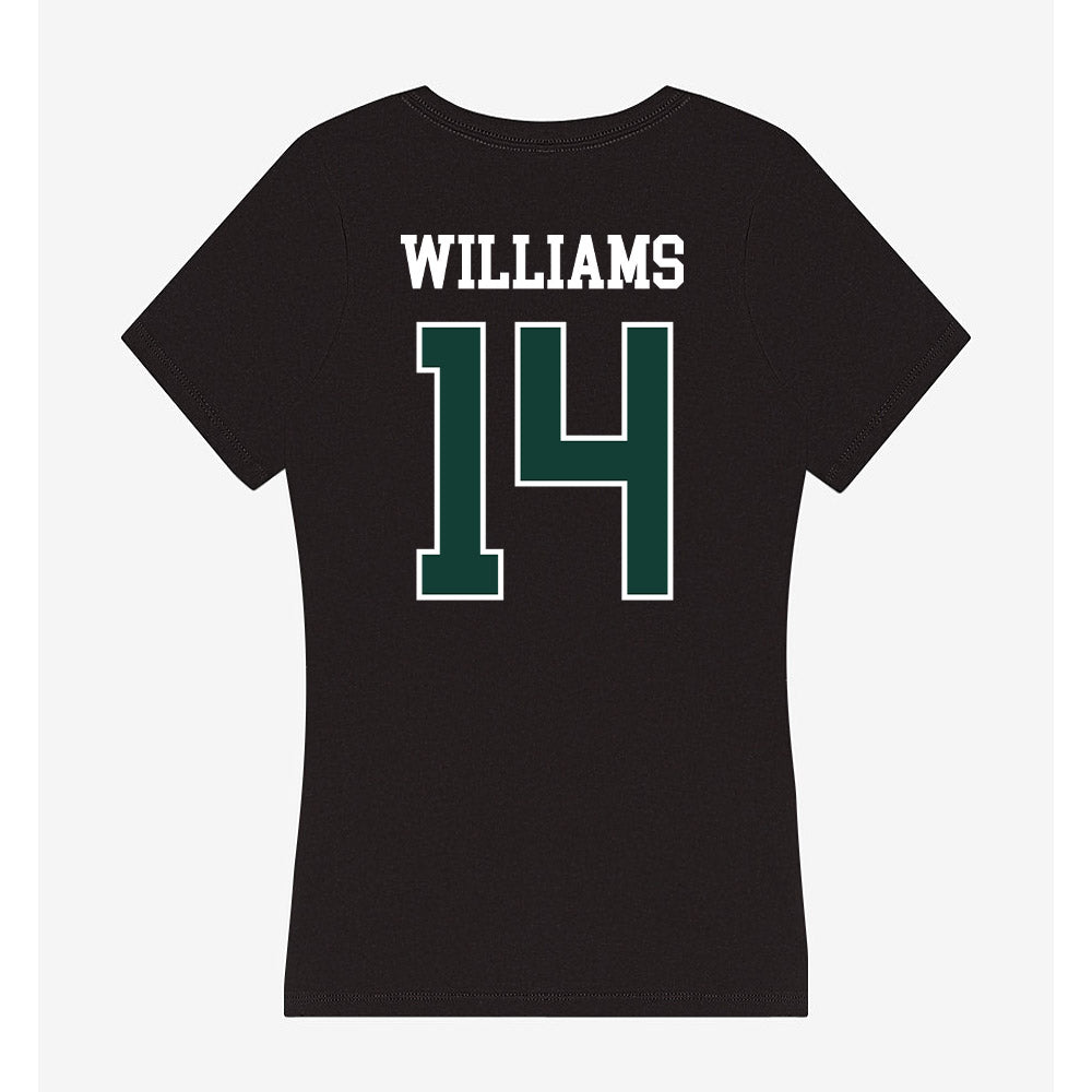 Michigan State - NCAA Football : Bryson Williams - Women's V-Neck T-Shirt-1