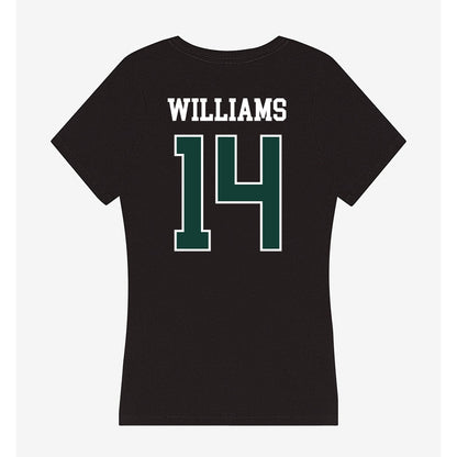 Michigan State - NCAA Football : Bryson Williams - Women's V-Neck T-Shirt-1