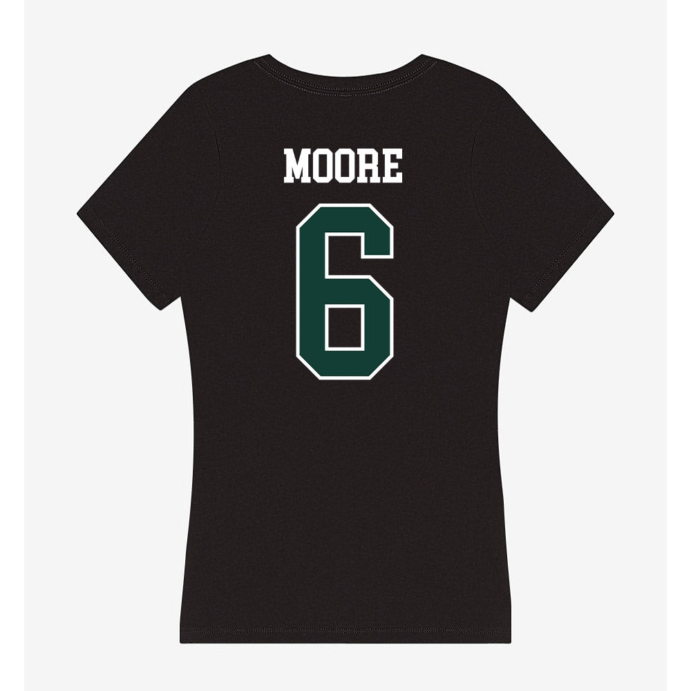 Michigan State - NCAA Football : Fredrick Moore - Women's V-Neck T-Shirt-1