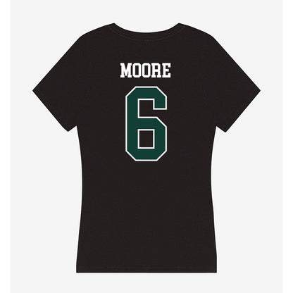 Michigan State - NCAA Football : Fredrick Moore - Women's V-Neck T-Shirt-1
