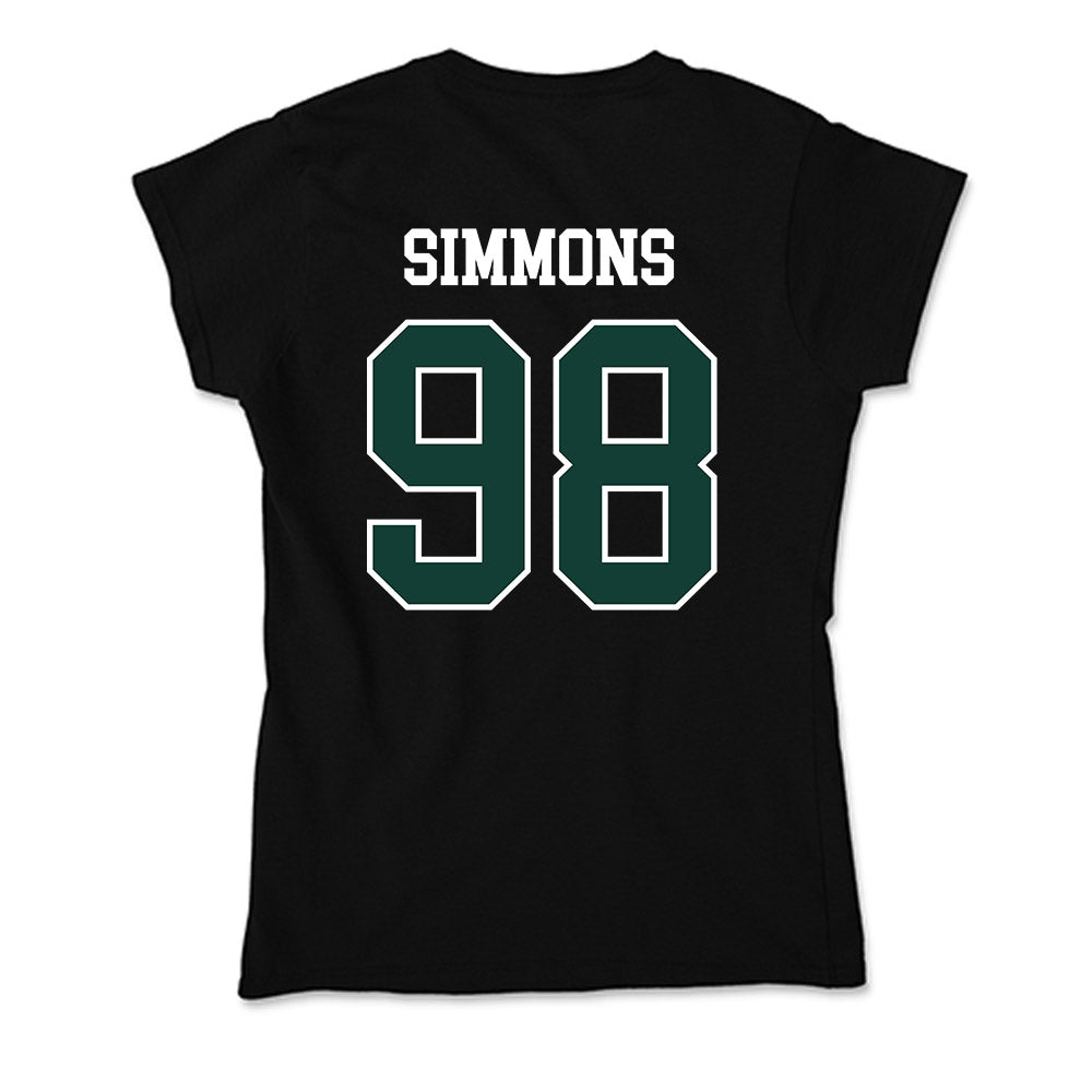 Michigan State - NCAA Football : Derrick Simmons - Soft Style Women’s T-Shirt-1