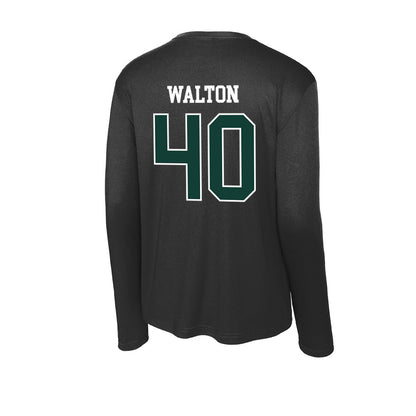 Michigan State - NCAA Men's Basketball : Brennan Walton - Activewear Long Sleeve T-Shirt-1