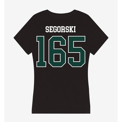 Michigan State - NCAA Wrestling : Owen Segorski - Women's V-Neck T-Shirt-1