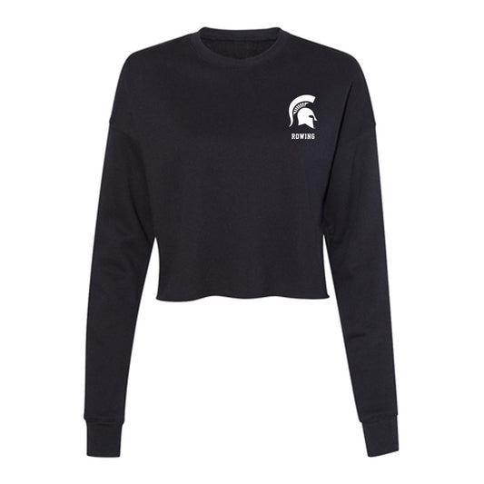 Michigan State - NCAA Women's Rowing : Megan Grzywacz - Women's Cropped Crew Fleece-0