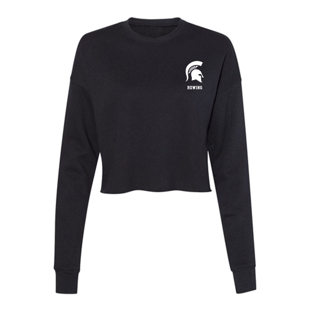Michigan State - NCAA Women's Rowing : Adeline Carleton - Women's Cropped Crew Fleece-0