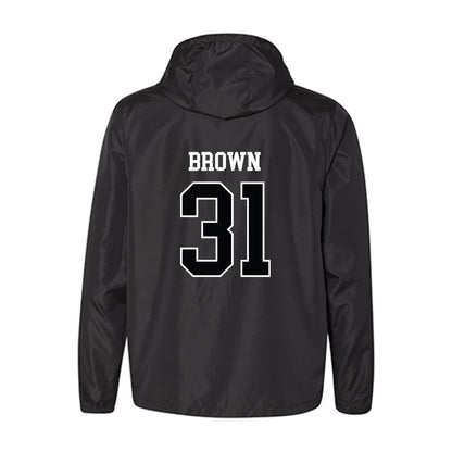 Rutgers - NCAA Men's Soccer : Logan Brown - Windbreaker-1