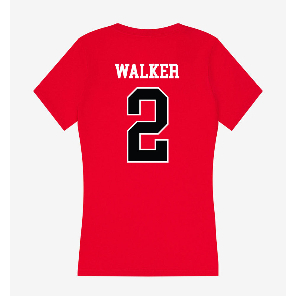 Rutgers - NCAA Football : Moses Walker - Women's V-Neck T-Shirt-1