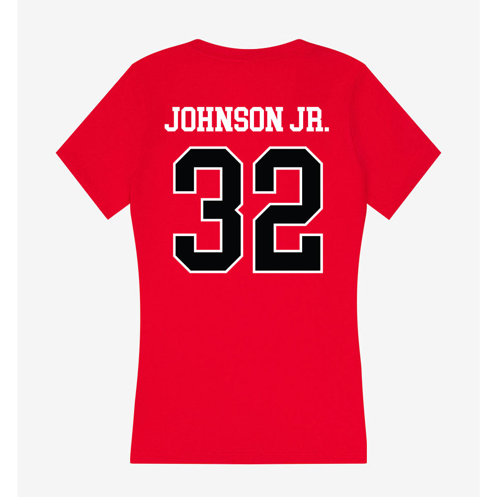 Rutgers - NCAA Football : RJ Johnson Jr. - Women's V-Neck T-Shirt-1