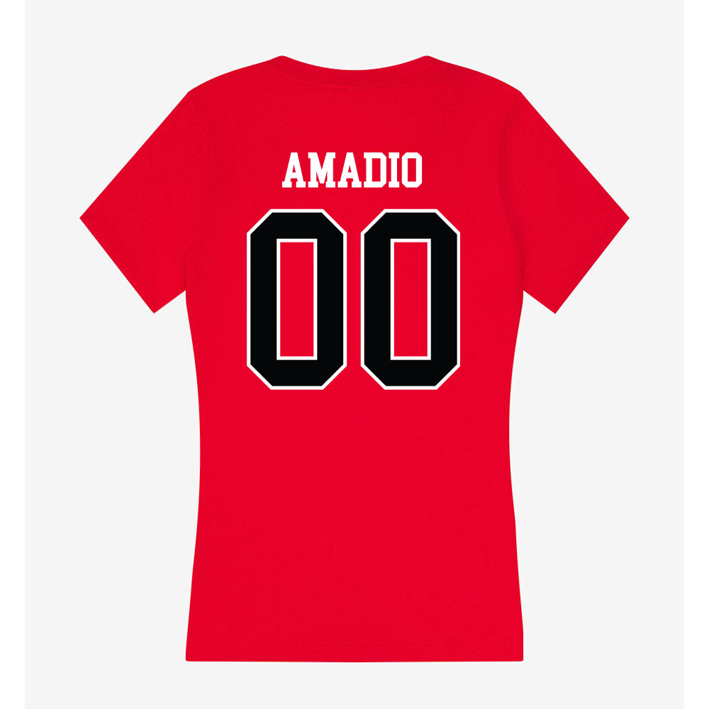 Rutgers - NCAA Softball : Allison Amadio - Women's V-Neck T-Shirt-1