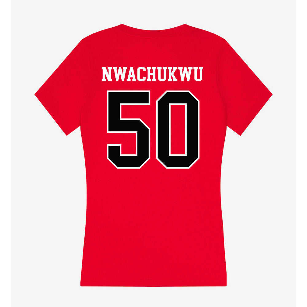 Rutgers - NCAA Football : Joe Nwachukwu - Women's V-Neck T-Shirt-1