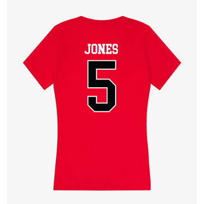 Rutgers - NCAA Football : Bradlee Jones - Women's V-Neck T-Shirt-1