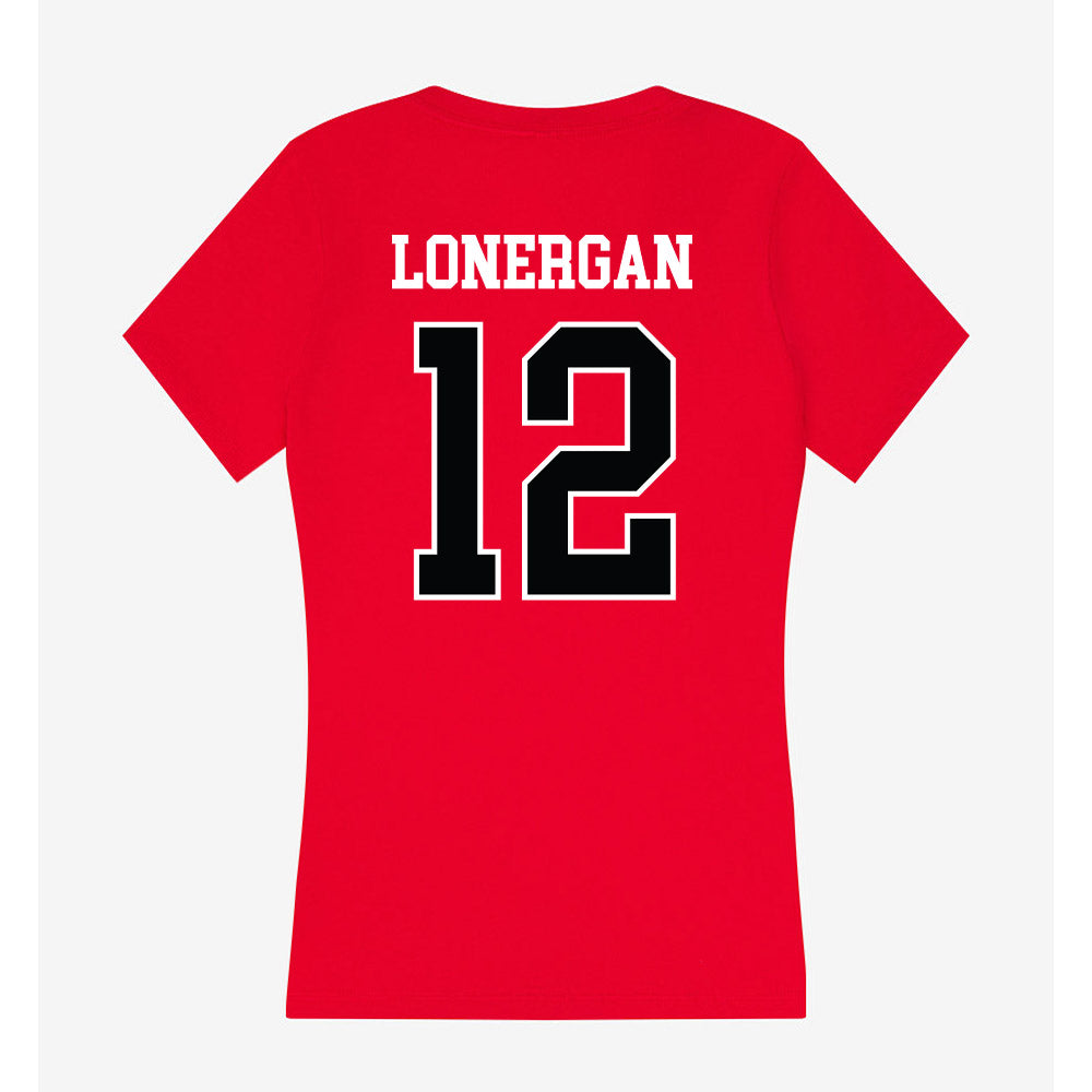 Rutgers - NCAA Football : Dylan Lonergan - Women's V-Neck T-Shirt-1