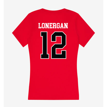 Rutgers - NCAA Football : Dylan Lonergan - Women's V-Neck T-Shirt-1