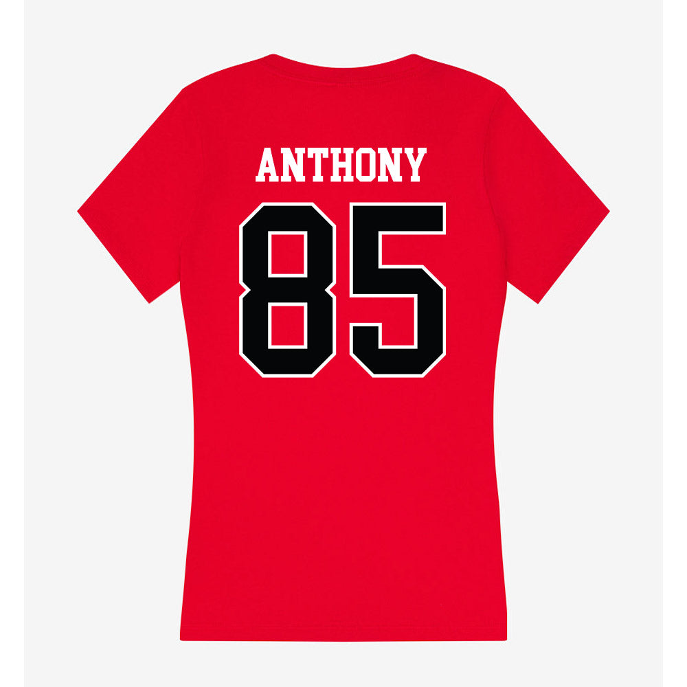 Rutgers - NCAA Football : Kam Anthony - Women's V-Neck T-Shirt-1