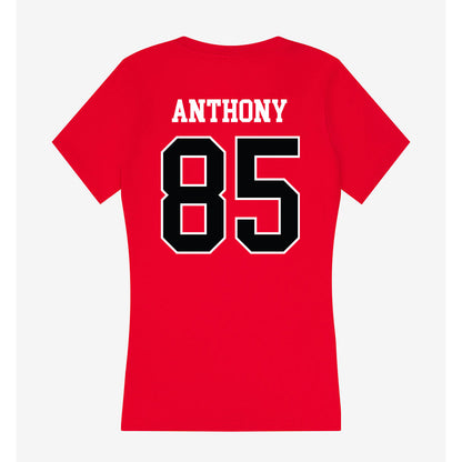 Rutgers - NCAA Football : Kam Anthony - Women's V-Neck T-Shirt-1