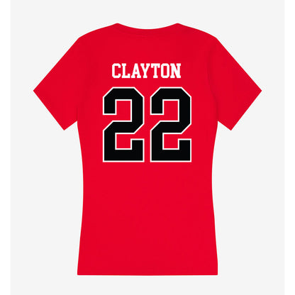 Rutgers - NCAA Football : Michael Clayton - Women's V-Neck T-Shirt-1
