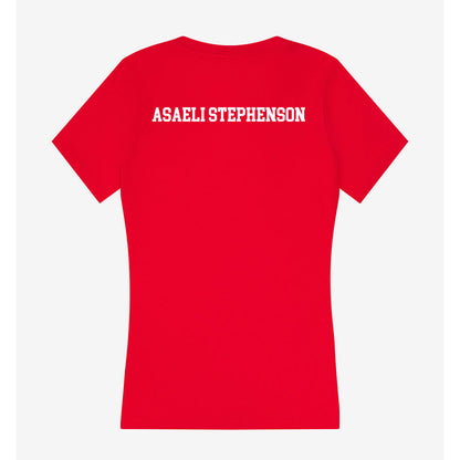 Rutgers - NCAA Football : Ian Asaeli Stephenson - Women's V-Neck T-Shirt-1