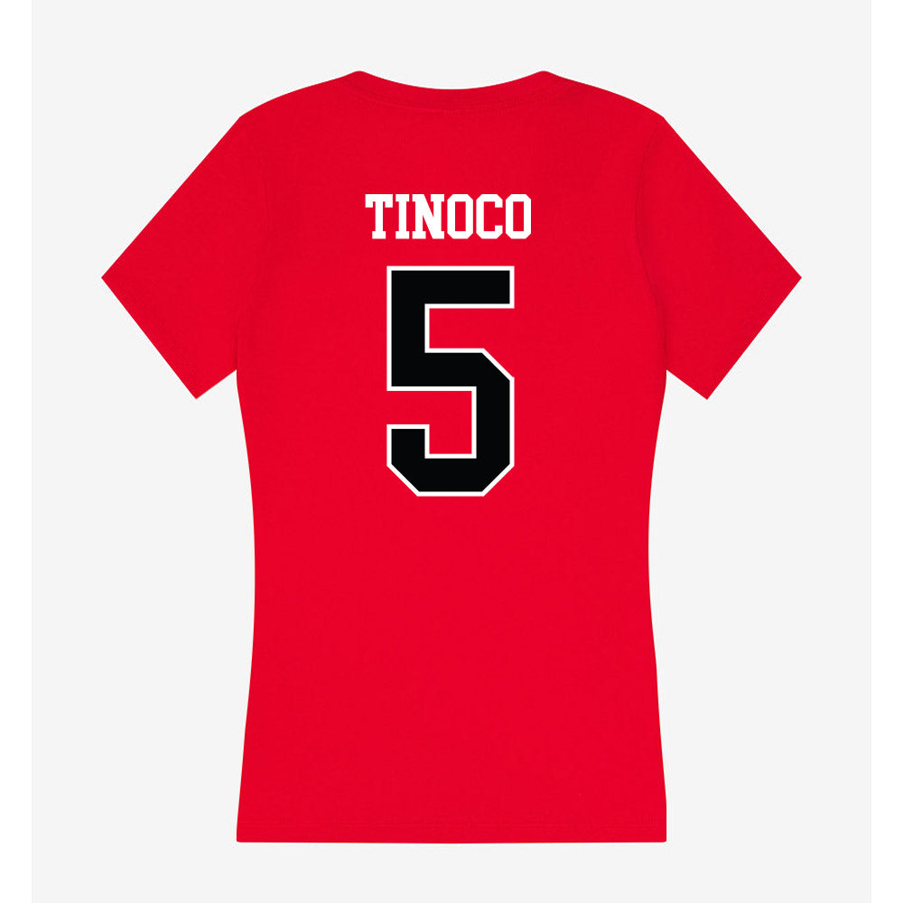 Rutgers - NCAA Women's Soccer : Bea Tinoco - Women's V-Neck T-Shirt-1