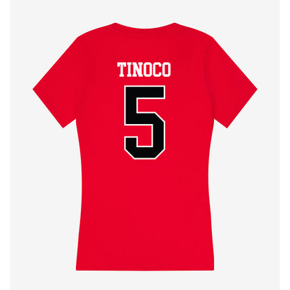 Rutgers - NCAA Women's Soccer : Bea Tinoco - Women's V-Neck T-Shirt-1