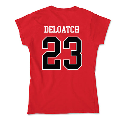 Rutgers - NCAA Football : Isaiah Deloatch - Soft Style Women’s T-Shirt-1