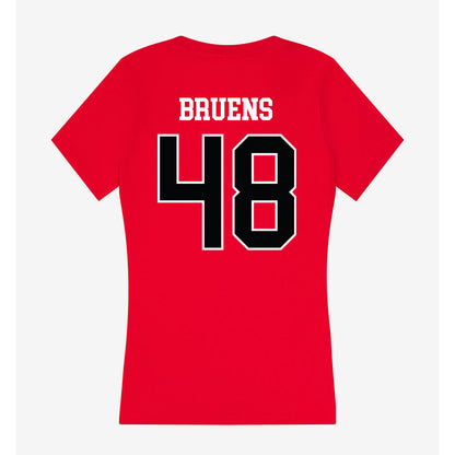 Rutgers - NCAA Football : Raedyn Bruens - Women's V-Neck T-Shirt-1