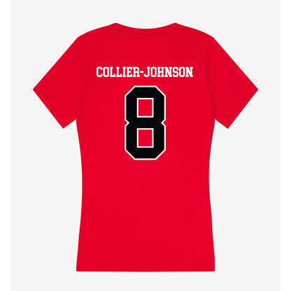 Rutgers - NCAA Football : Wydeek Collier-Johnson - Women's V-Neck T-Shirt-1