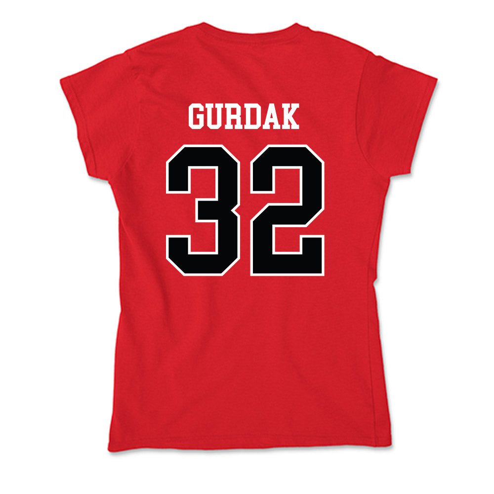 Rutgers - NCAA Men's Basketball : Christian Gurdak - Soft Style Women’s T-Shirt-1