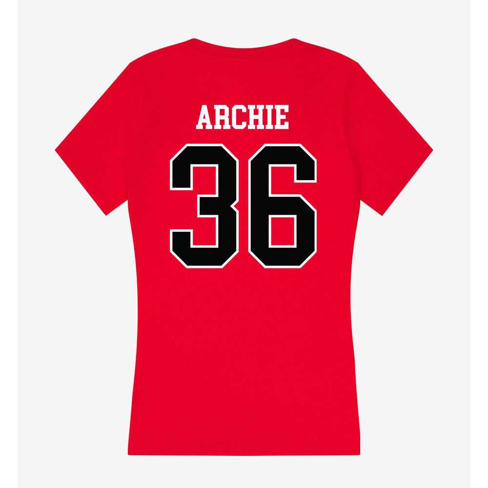 Rutgers - NCAA Football : Kamar Archie - Women's V-Neck T-Shirt-1