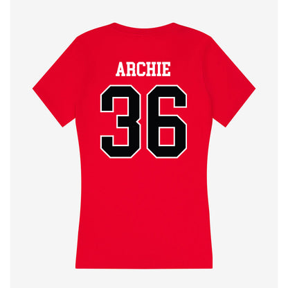 Rutgers - NCAA Football : Kamar Archie - Women's V-Neck T-Shirt-1