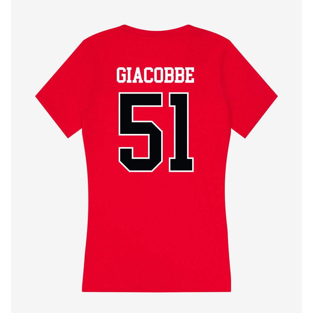 Rutgers - NCAA Football : Raymond Giacobbe - Women's V-Neck T-Shirt-1