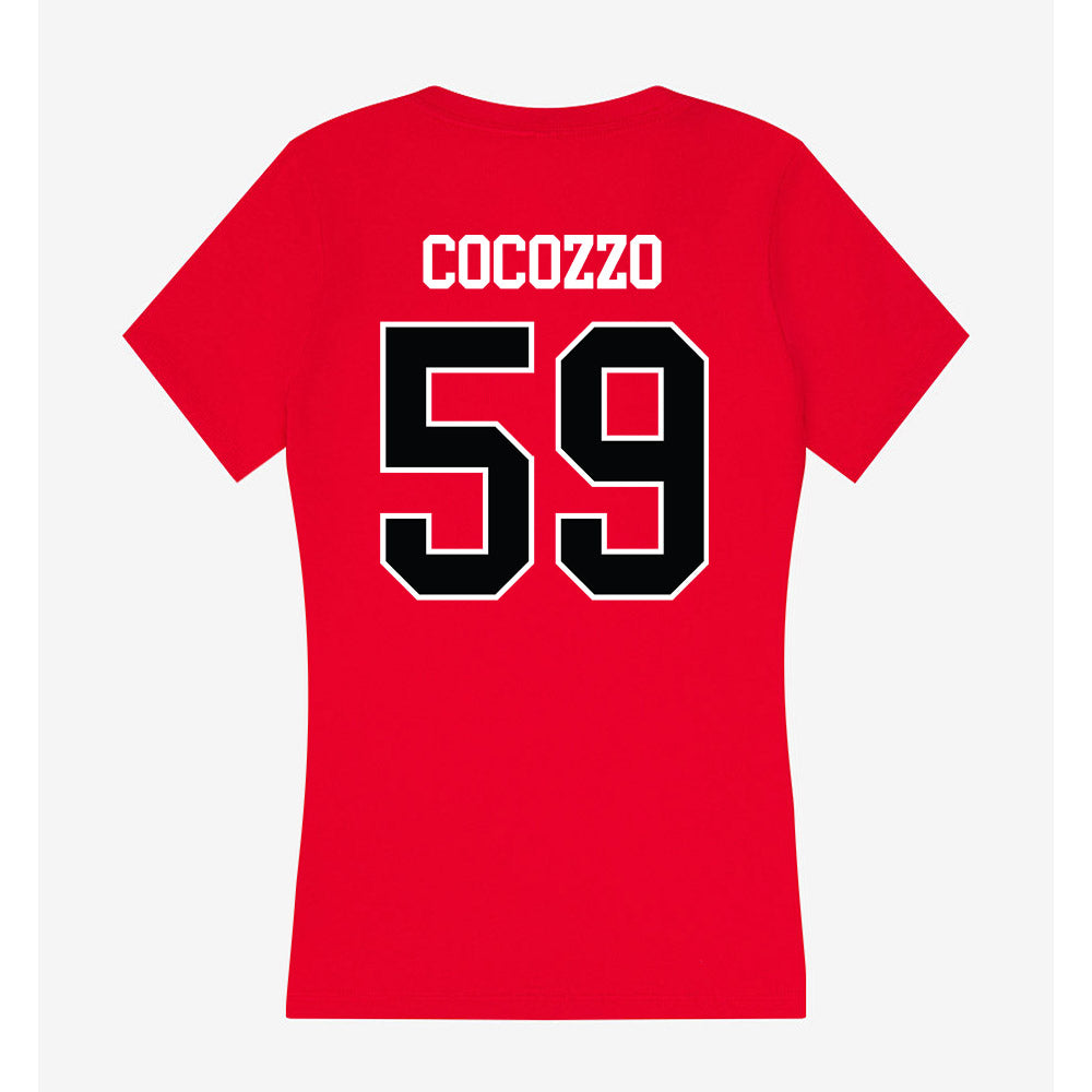Rutgers - NCAA Football : James Cocozzo - Women's V-Neck T-Shirt-1