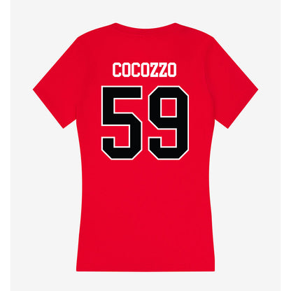 Rutgers - NCAA Football : James Cocozzo - Women's V-Neck T-Shirt-1