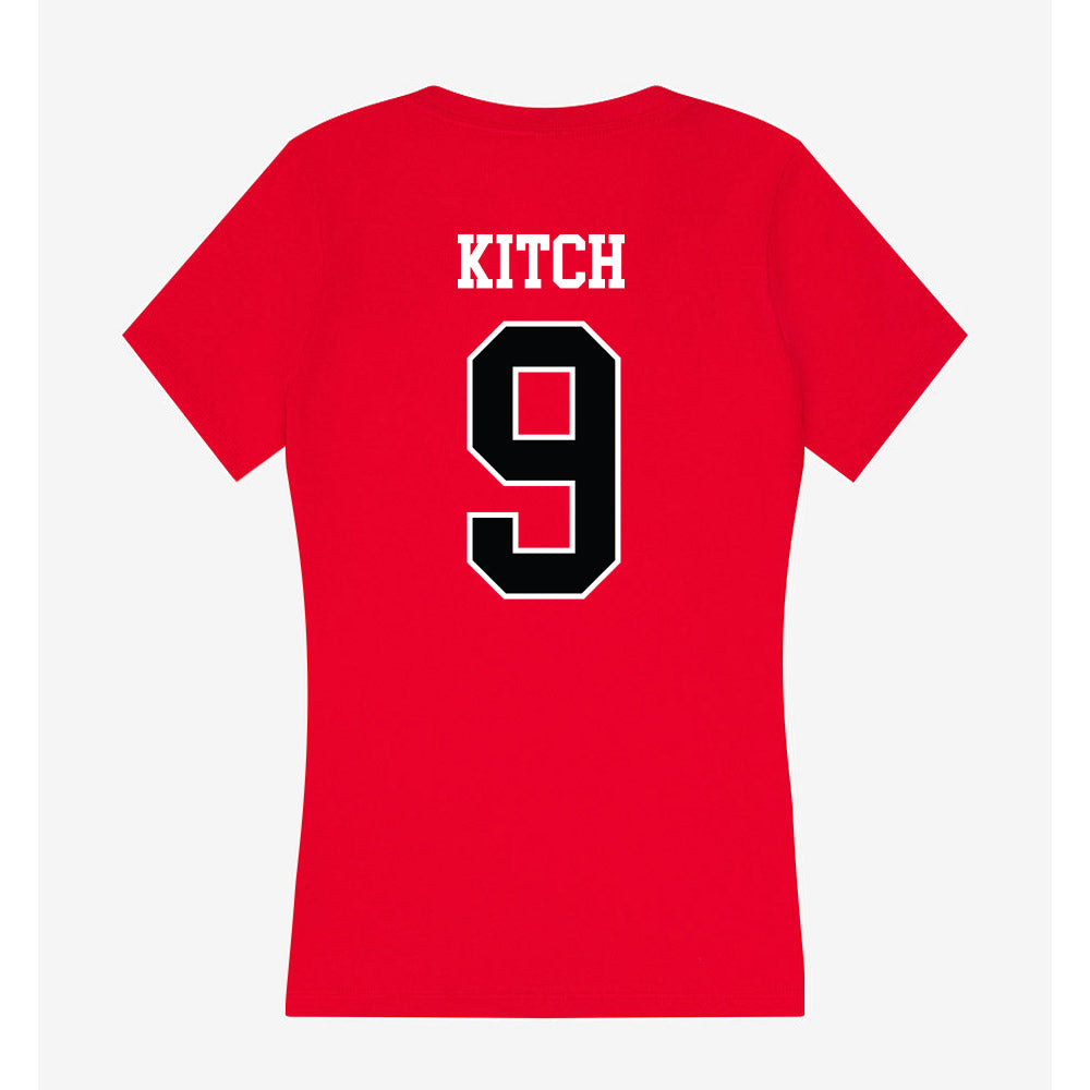 Rutgers - NCAA Men's Soccer : Andrew Kitch - Women's V-Neck T-Shirt-1