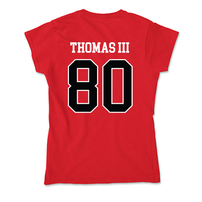 Rutgers - NCAA Football : Michael Thomas III - Soft Style Women’s T-Shirt-1