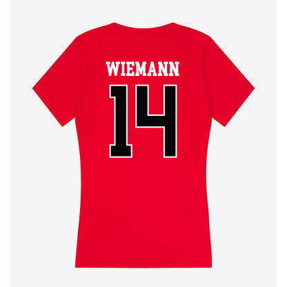 Rutgers - NCAA Women's Volleyball : Addison Wiemann - Women's V-Neck T-Shirt-1