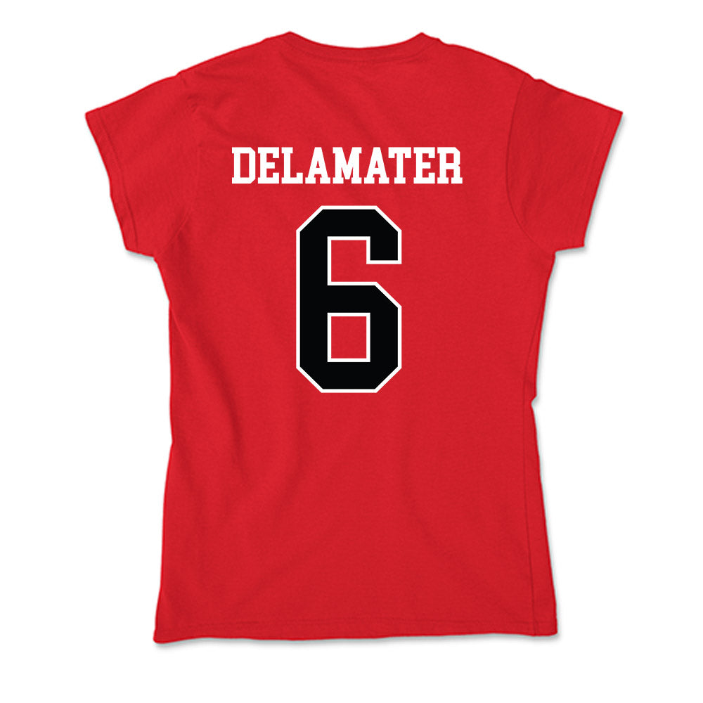 Rutgers - NCAA Women's Volleyball : Jenna DeLaMater - Soft Style Women’s T-Shirt-1