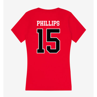 Rutgers - NCAA Women's Soccer : Lily Phillips - Women's V-Neck T-Shirt-1