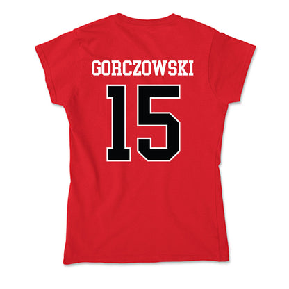 Rutgers - NCAA Men's Soccer : Simon Gorczowski - Soft Style Women’s T-Shirt-1