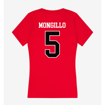 Rutgers - NCAA Men's Lacrosse : Kasey Mongillo - Women's V-Neck T-Shirt-1